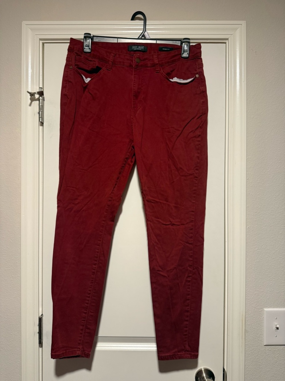 Judy Blue Burgundy Skinny Pants